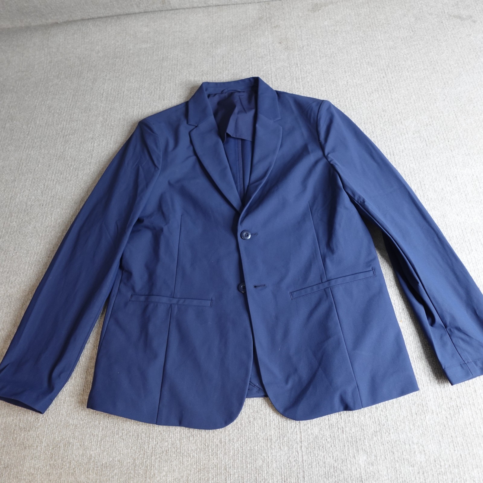 Fabletics Mens Blazer Large Blue 2 Button Perform… - image 1