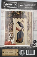 FALL DELIGHTS DOOR GREETER Primitive Wool Pattern Buttermilk Basin