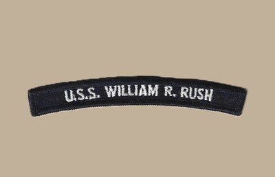US Navy DD-714 DDR USS William R. Rush Destroyer UIM Shoulder Rocker Tab (01)