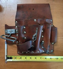 ACTION Leathercraft Leather VLP500 Electrician Tool Belt Made in USA Bag 
