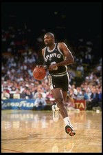 Guard Paul Pressley San Antonio Spurs moves the ball at a game aga- Old Photo
