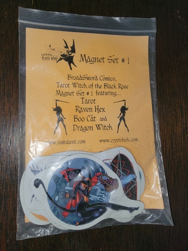 Jim Balent TAROT WITCH OF THE BLACK ROSE #1 Rare & Sexy Magnet Set #1  1990's 
