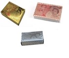 Waterproof Pound Plastic Playing Cards | Gold Silver Rose Foil Poker Deck