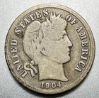 1904-S   BARBER DIME   NICE DETAIL   KEY DATE  #2115