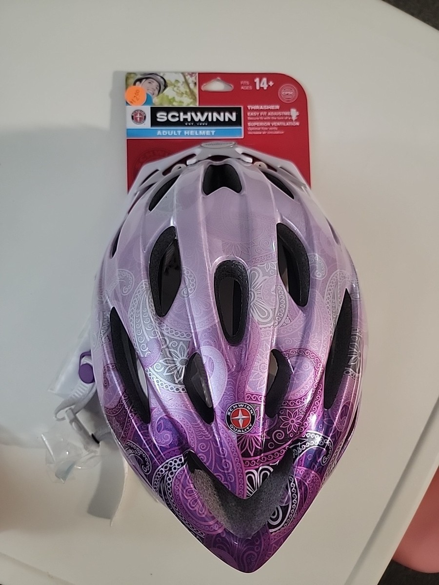 Schwinn Bike Helmet Lightweight Youth Purple/Silver AGE 14+ New | eBay