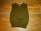 Vintage 40s WW2 Red Cross Wool Knit Sweater Vest Mens Medium US Military Army