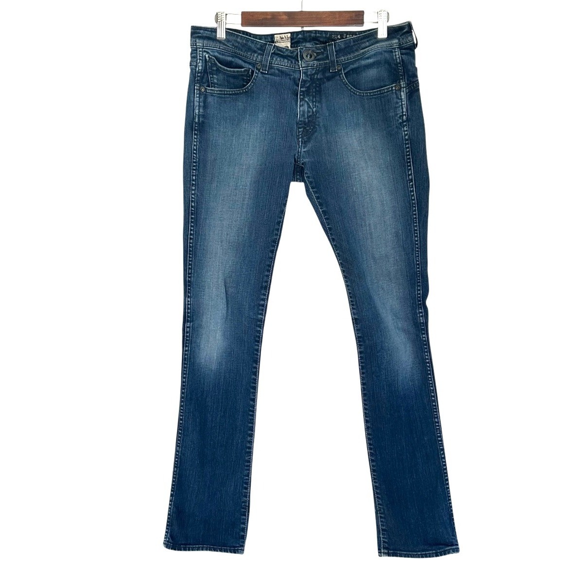 Volcom Jeans Women's Size 32 Blue Denim 2X4 Jean Stretch Pockets
