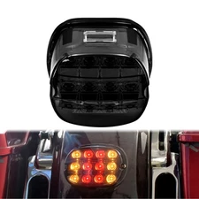 Smoke Lens LED Brake Tail Lights w/ Turn Signals For Harley Sportster Touring
