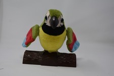 Interactive Talking Parrot Plush Toy Repeats Speech Battery Operated Tested Work