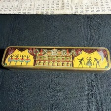 Vtg. West Germany U.S. Zone Opera Harmonica Tin