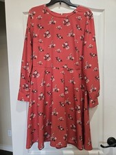 Loft dress 12, Coral Color Beautiful Excellent Condition, Smoke Free Home