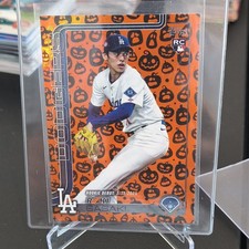 insert Topps Update 2025 Roki Sasaki Dodgers Rookie Jack-O'-Lantern Foil US199