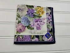 Yves Saint Laurent Cotton Handkerchief Neckerchief Bandana Scarf
