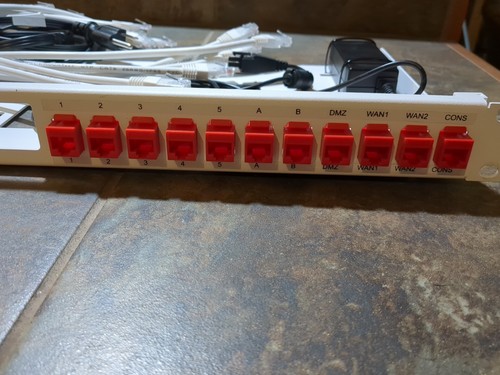 Fortinet Rack Mount Rackmount 171759 W/8 Cables, Ports, OEM Power Adapter - Picture 3 of 5