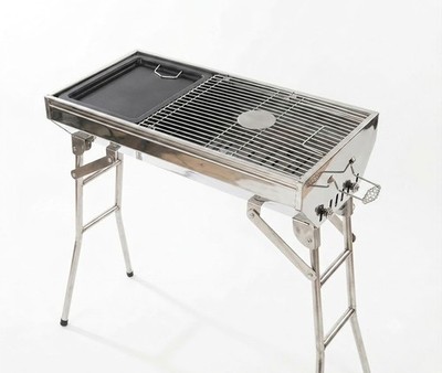 Stainless Steel Charcoal Modern Camping Grill Kebab BBQ Portable Mangal