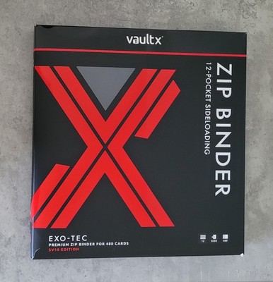 Vault X SV10 FIRST EDITION Destined Rivals 12-Pocket Exo-Tec Zip Binder