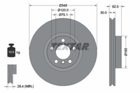 2X Bremsscheibe Pro+ Textar 92160905 FüR X6 X5 BMW E72 E70 E71 F15 F16 F86 F85