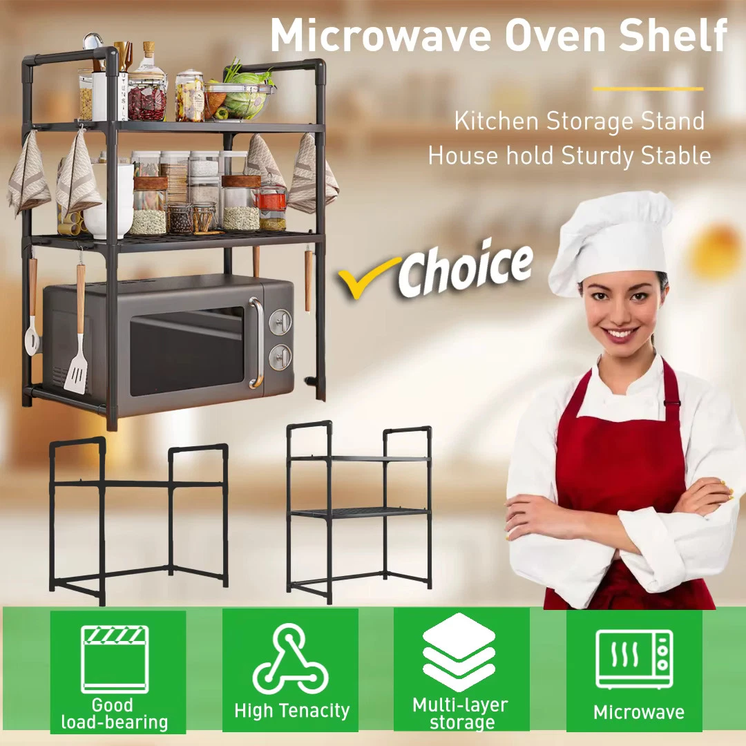 Kitchen Storage Rack Microwave Shelf Condiment Organizer Shelf Multi-Layer
Opens in a new window or