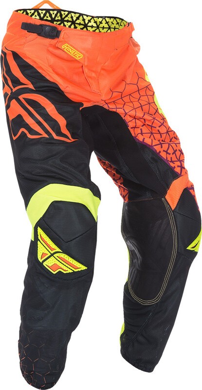 Pantalon maille FLY RACING Kinetic Trifecta anti-transpiration pour pilote MX