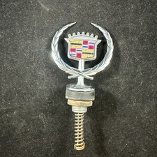 Vtg Cadillac Hood Ornament Crown Crest Wreath Seville Deville Eldorado