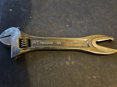 Antique 4'' Bahco 20 Adjustable Wrench - Really 6''