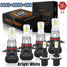 9005 9006 880 LED Headlight Foglight Bulbs Pack of 6 For 2000-2006 GMC Yukon