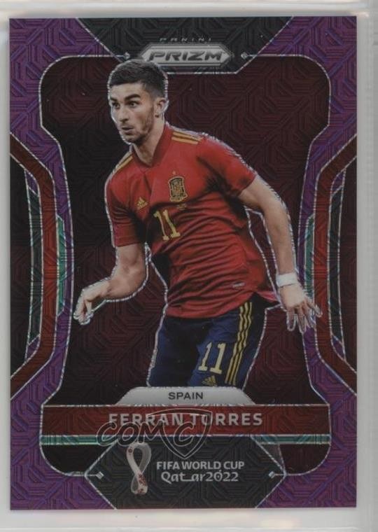 2022 Panini Prizm World Cup Qatar Purple Mojo Prizm /49 Ferran Torres #222 0d6h