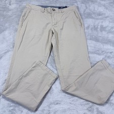 Vineyard Vines Breaker Pant Mens 34x32 Khaki Cotton Blend Casual Chinos Flat