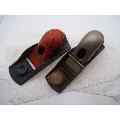 Two Vintage Wood Planes One Stanley 110 and One USA no Maker Found
