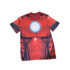 Marvel Iron Man T-Shirt Cosplay Costume Halloween Red Small 28-30