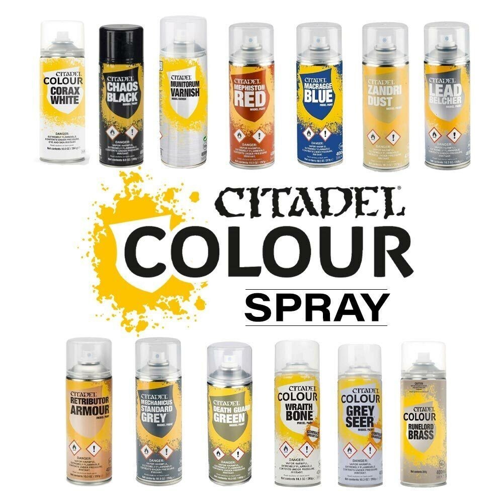Games Workshop - Citadel Colour Paints - SPRAY (400mL) **CHOOSE