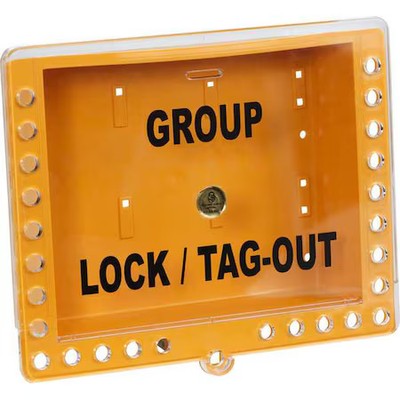 Condor 7389 Group Lockout Box, Yellow, 11'' H