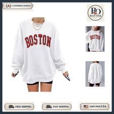 Stylish White Long Sleeve Crewneck Sweatshirt - Cozy Casual for All-Seasons