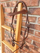 WESTERN LEATHER BROWBAND BRIDLE NWT