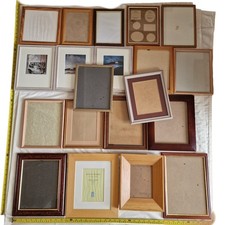 job lot 20 modern/vintage wooden photo picture frames stage/theatre props