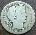 US 1894-S Barber Half Dollar  **