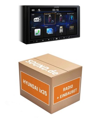 Autoradio Alpine ILX-W690D für Hyundai ix35 mit Rückfahrkamera Navigationssystem