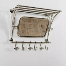 Wall Mount Train Rack Luggage Wall Rack With Mirror Shelf Hook