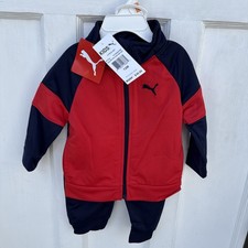 2 Piece Puma Boys Activewear Tracksuit Size 12M: Pants and Track Jacket MSRP 40