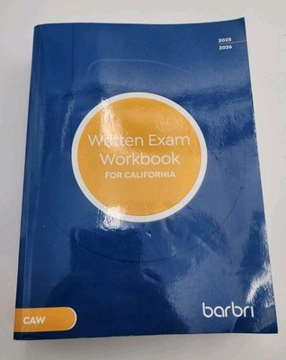 2025 2026 BARBRI CALIFORNIA ESSAY Testing & CPT Written EXAM Workbook Bar Review