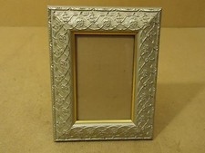 Designer Picture Frame Silver Fits 6in x 4in Pictures Plastic