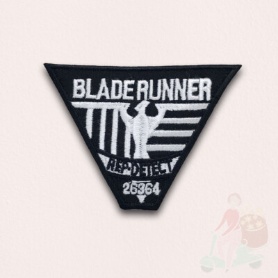 BLADE RUNNER REP DETECT Bügelbild Aufnäher bestickt Patch
