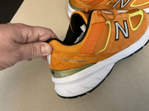 Raro! Scarpe da corsa/camminata uomo New Balance 990v5 made in USA "Orange". Taglia 8D - Foto 4 di 12