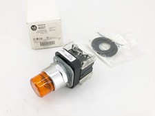 New Allen-Bradley 800T-QB10AD1 Ser. T Amber Illuminated Pushbutton 120V