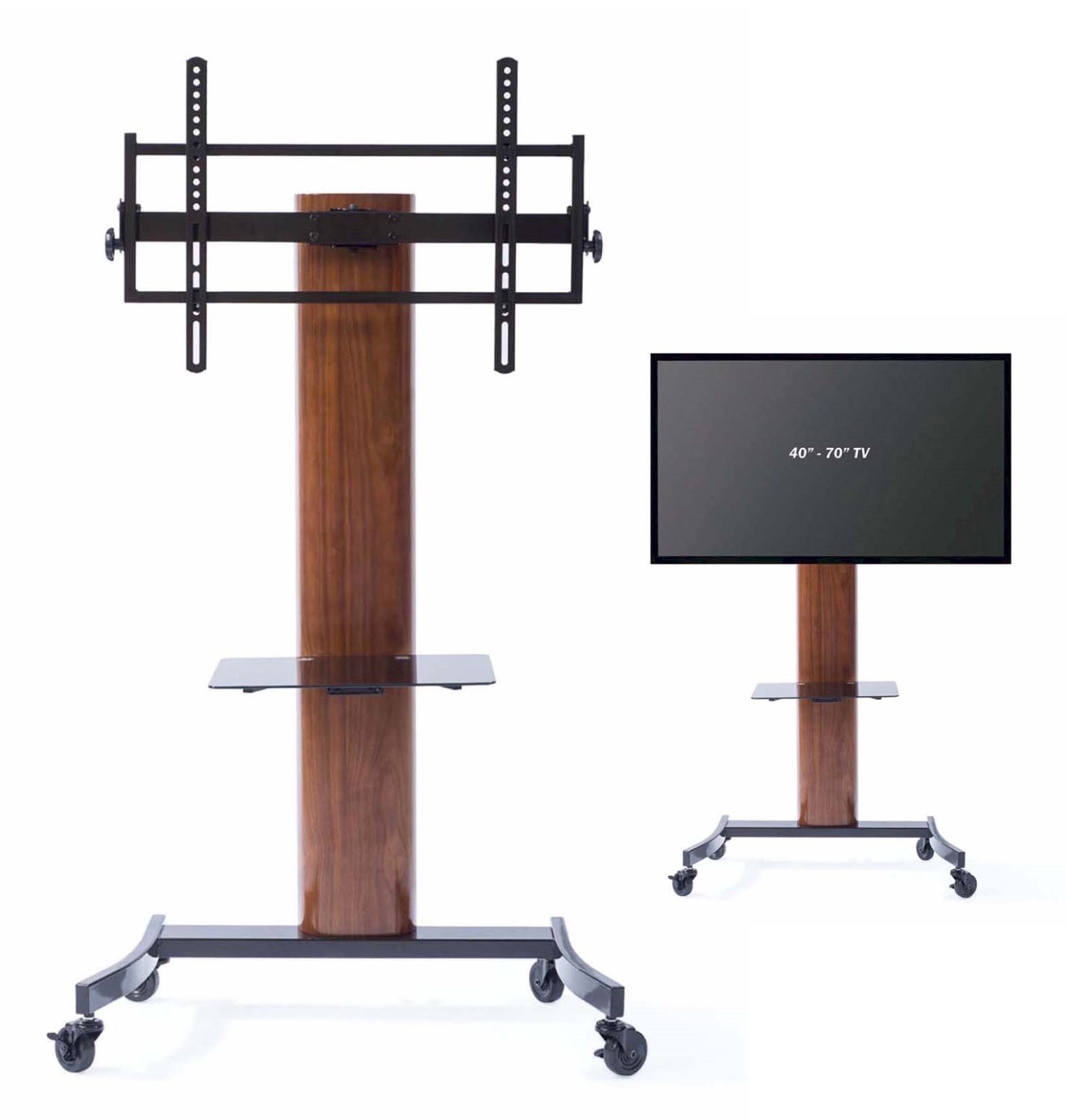 With Mount Wheels Entertainment Console For Up To 70 Inch Lcd