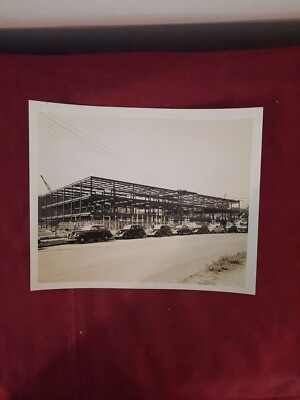 Goodyear Research Laboratory Akron, Ohio 8x10 Photo Constuction 1940's    #1