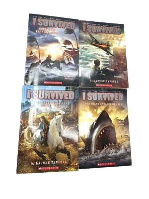 Lot of 4 I Survived Series Paperback Books By Lauren Tarshis Scholastic - Image 1 of 4