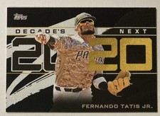 Fernando Tatis Jr. 2020 Topps Decade's Next BLACK numbered 64/299  #dn-3 (2820)