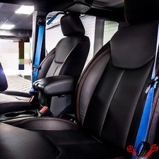 For 2013-2017 18 Jeep Wrangler Jk 4doors Custom Made Fit Seat Covers Redblack