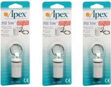 Apex Pill Tote with Keyring 1ct 3 Pack 